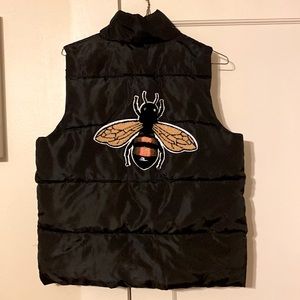 Bumble Bee Puffer Vest Jacket